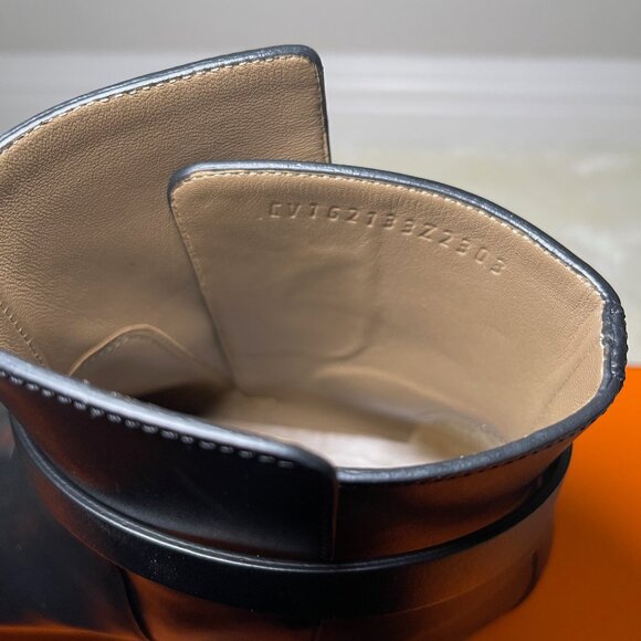 Hermes Neo Ankle Boot with Kelly Buckle in Noir Black Size 41 - Picture 7 of 12